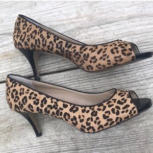 Leopard print heels